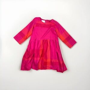 KIDCORE 2 WOMENS PINK LONG SLEEVE SHIFT DRESS XS